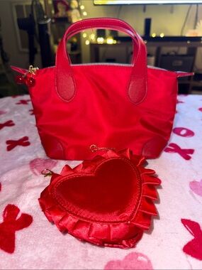Mini Handbag with Heart Pouch